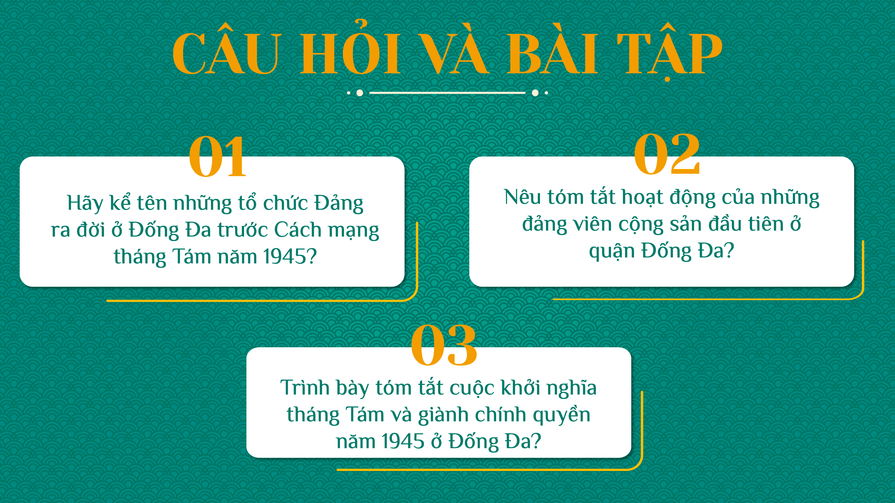 Tổ chức Đảng ra đời ở Đống Đa và cuộc Tổng khởi nghĩa — slide 19