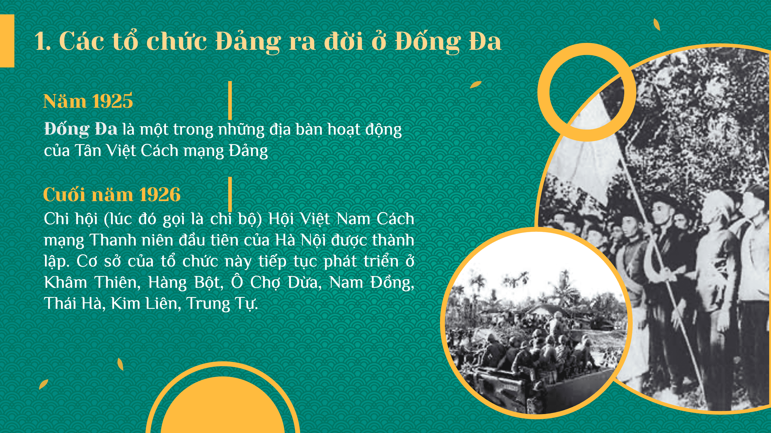 Tổ chức Đảng ra đời ở Đống Đa và cuộc Tổng khởi nghĩa — slide 6