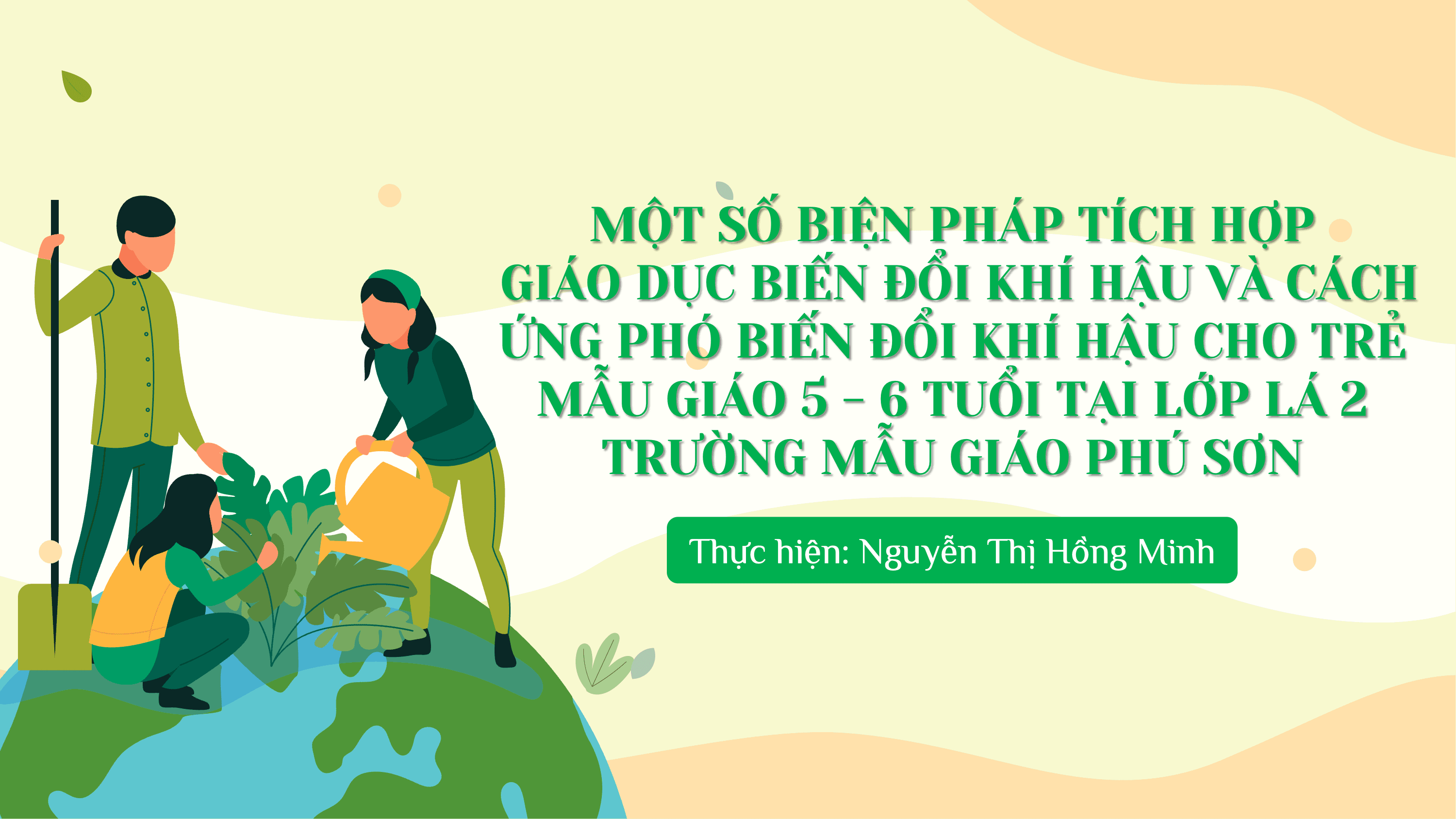 SKKN Biến đổi khí hậu